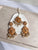 Nyla Tikka & Earring Set - Peach